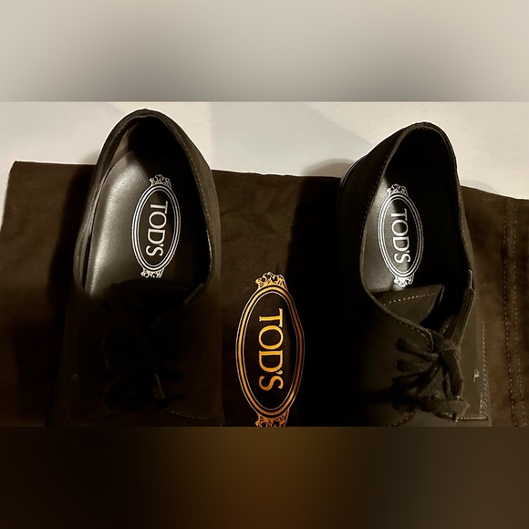 TOD'S Suede Oxford Shoes, 10 - Picture 3 of 7
